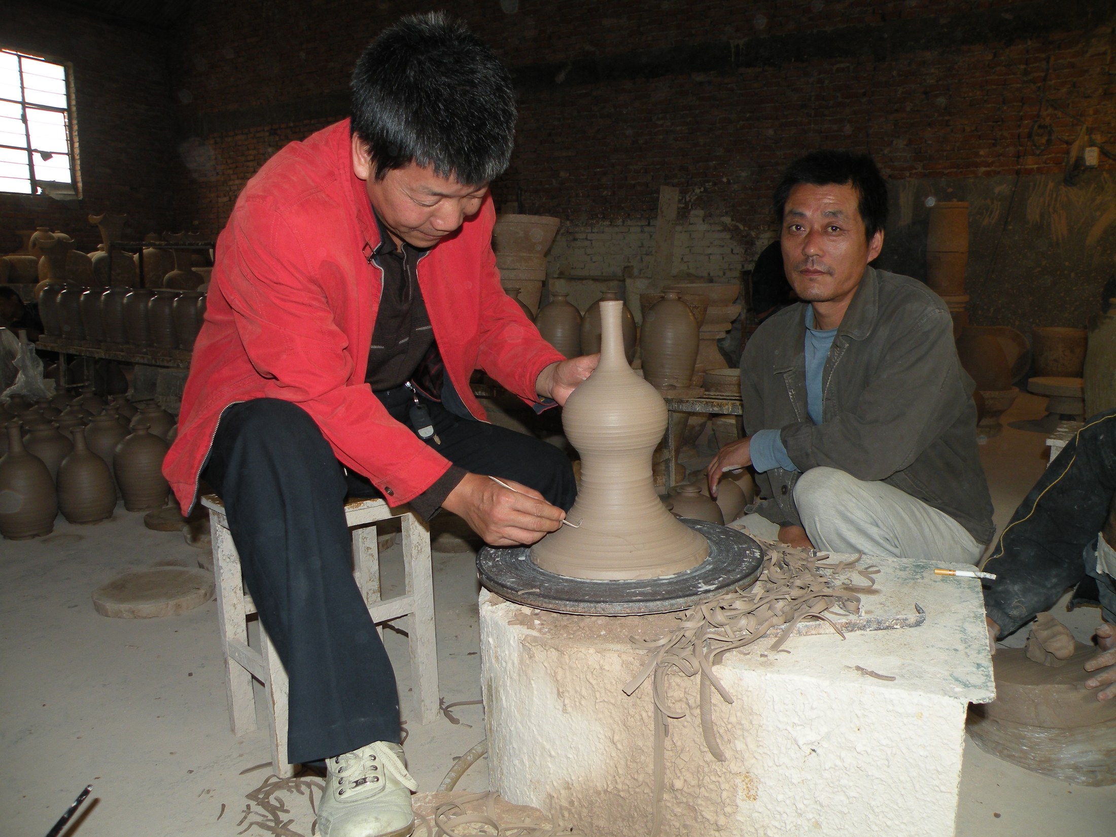 陶土拉坯